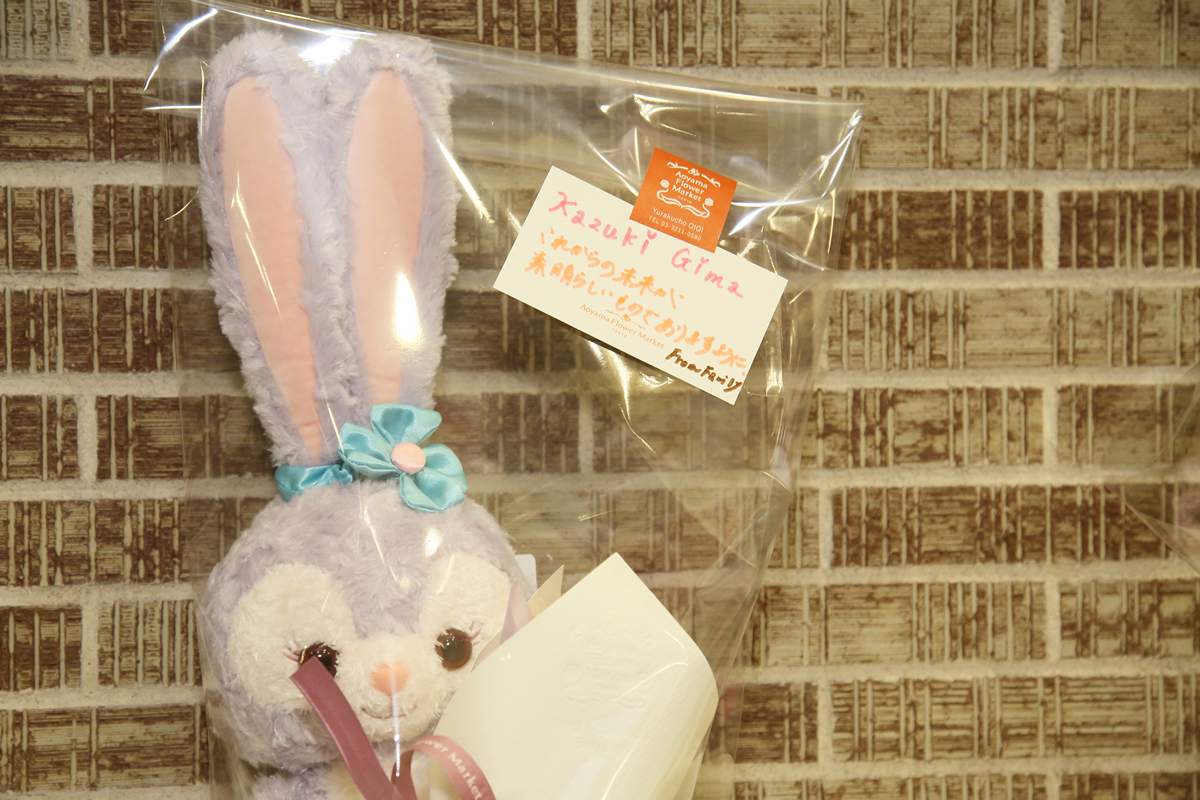 日本大会の会場に激励のお花を頂戴いたしました。最後まで応援頂きましてありがとうございました！